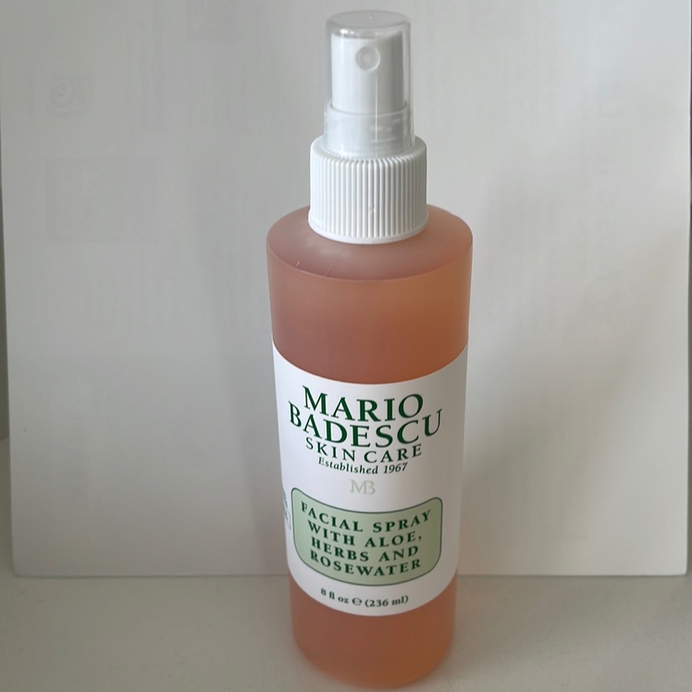 NEW NEVER USED MARIO BADESCU SKIN CARE FACIAL SPRAY WITH ALOE, HERBS, ROSEWATER - Picture 2 of 7